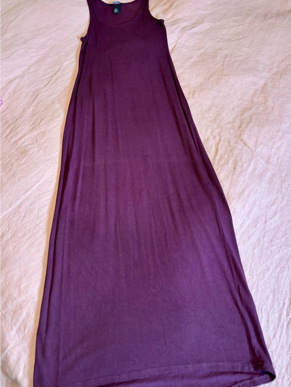 H&M Sleeveless Maxi Dress in Deep Plum